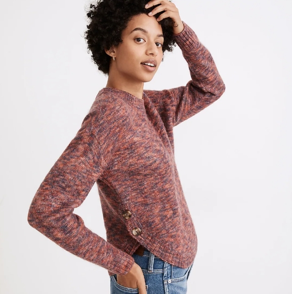 Madewell side-button Pullover sweater - Picture 2 of 6